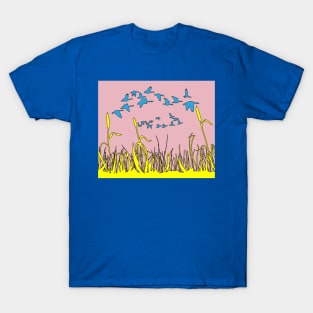 Colorful Birds In Nature T-Shirt